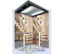 Mẫu Cabin Inox gương trắng hoa văn 
