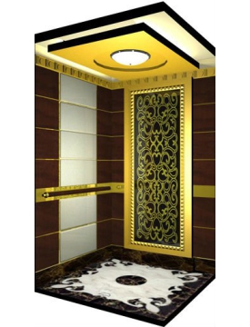 Mẩu cabin inox gương vàng hoa văn xen Inox giả gỗ Laminate