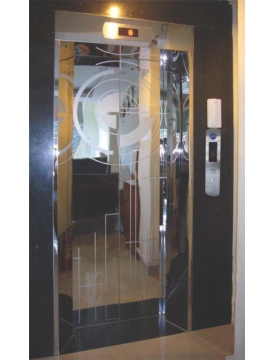Mẫu cửa tầng inox gương CÓ HỘP ĐÈN -TT-CWH4