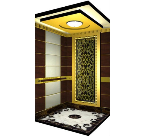 Mẩu cabin inox gương vàng hoa văn xen Inox giả gỗ Laminate