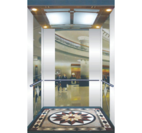 THANG MÁY TẢI KHÁCH CABIN INOX SỌC NHUYỄN 